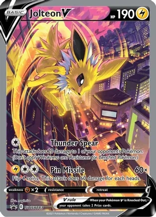 Jolteon V - SWSH183 - Alternate Art Promo