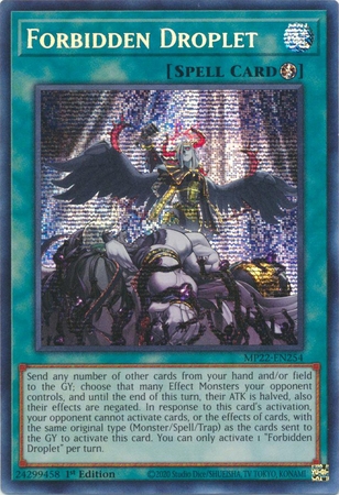 Forbidden Droplet - MP22-EN254 - Prismatic Secret Rare 1st Edition