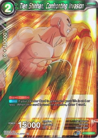 Tien Shinhan, Confronting Invasion - BT15-078 - Uncommon Foil