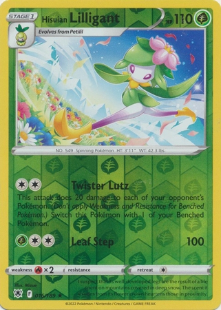 Hisuian Lilligant - 016/189 - Holo Rare Reverse Holo