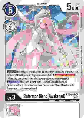 Sistermon Blanc (Awakened) - BT7-082 R - Rare