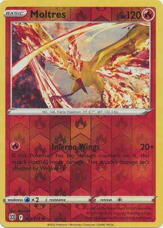 Moltres - 21/172 - Holo Rare Reverse Holo