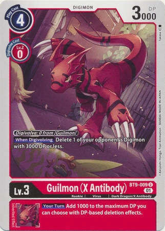 Guilmon (X Antibody) - BT9-009 U - Uncommon