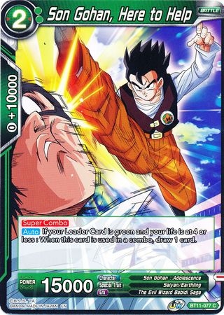 Son Gohan, Here to Help - BT11-077 - Common