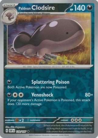 Paldean Clodsire - 129/197 - Uncommon Reverse Holo