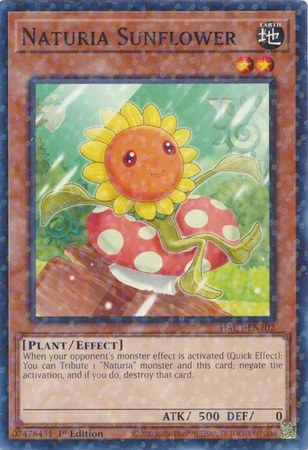 Naturia Sunflower - HAC1-EN102 - Duel Terminal Common Parallel 1st Edition