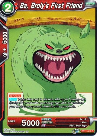 Ba, Broly's First Friend - BT11-019 - Foil Common