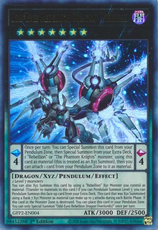 Odd-Eyes Rebellion Dragon Overlord - GFP2-EN004 - Ultra Rare 1st Edition