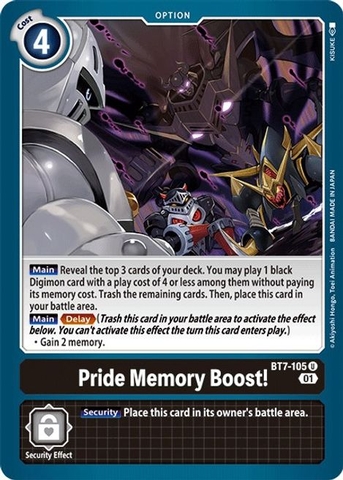 Pride Memory Boost! - BT7-105 U - Uncommon