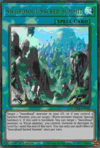 Swordsoul Sacred Summit - MAMA-EN042 - Ultra Rare 1st Edition