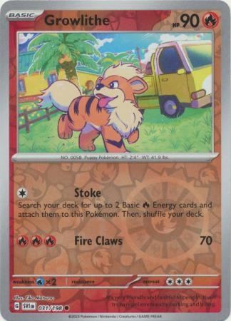 Growlithe - 031/198 - Common Reverse Holo