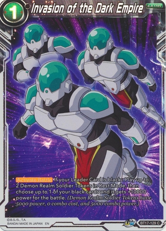 Invasion of the Dark Empire - BT17-129 - Common Foil