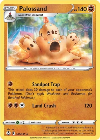 Palossand - 100/195 - Uncommon Reverse Holo