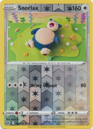Snorlax - 109/159 - Rare Reverse Holo