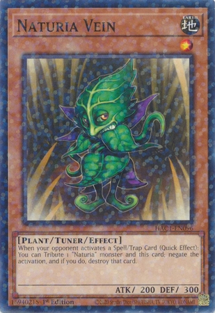 Naturia Vein - HAC1-EN096 - Duel Terminal Common Parallel 1st Edition