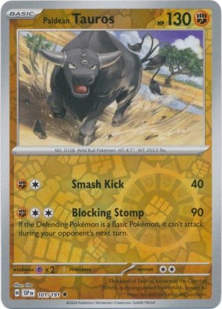 Paldean Tauros - 101/191 - Uncommon Reverse Holo