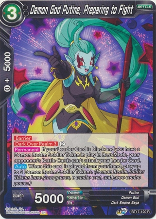 Demon God Putine, Preparing to Fight - BT17-120 - Rare