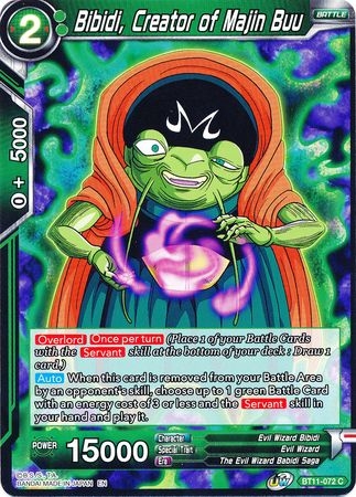 Bibidi, Creator of Majin Buu - BT11-072 - Common