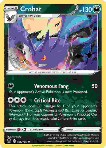 Crobat - 105/195 - Holo Rare Reverse Holo