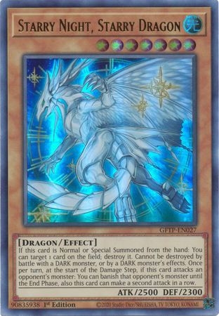 Starry Night, Starry Dragon - GFTP-EN027 - Ultra Rare 1st Edition