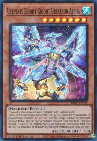 Ultimate Bright Knight Ursatron Alpha - DUNE-EN021 - Super Rare 1st Edition