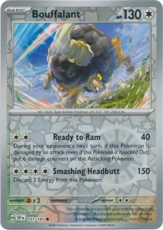 Bouffalant - 151/191 - Common Reverse Holo
