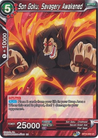 Son Goku, Savagery Awakened - BT10-006 - Uncommon
