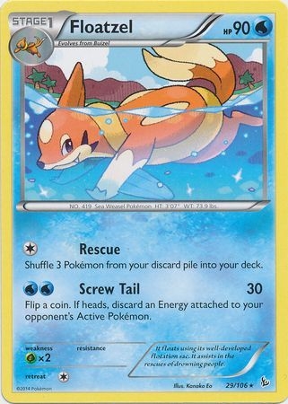 Floatzel - 29/106 - Rare