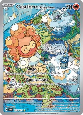Castform Sunny Form - 195/191 - Illustration Rare