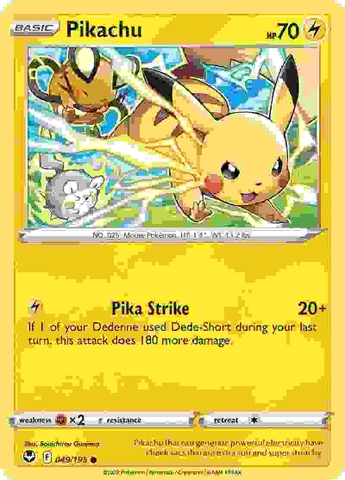 Pikachu - 049/195 - Common Reverse Holo