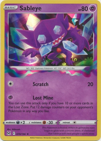 Sableye - 070/196 - Holo Rare