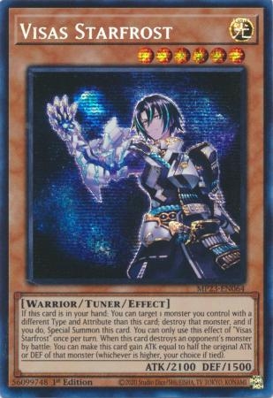 Visas Starfrost - MP23-EN064 - Prismatic Secret Rare 1st Edition