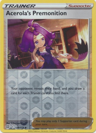 Acerola's Premonition - 129/172 - Uncommon Reverse Holo