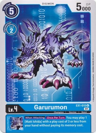 Garurumon - EX1-015 - Uncommon