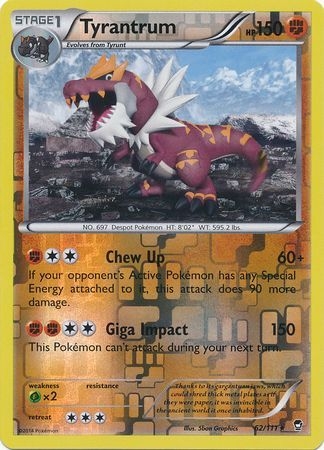 Tyrantrum - 62/111 - Rare Reverse Holo