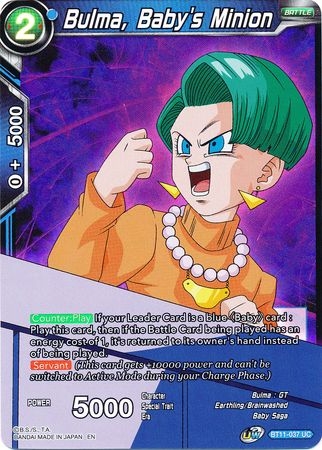 Bulma, Baby's Minion - BT11-037 - Uncommon