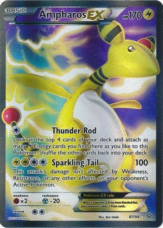 Ampharos EX - 87/98 - Full Art Ultra Rare