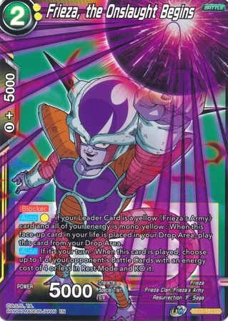 Frieza, the Onslaught Begins - BT12-102 - Uncommon Foil