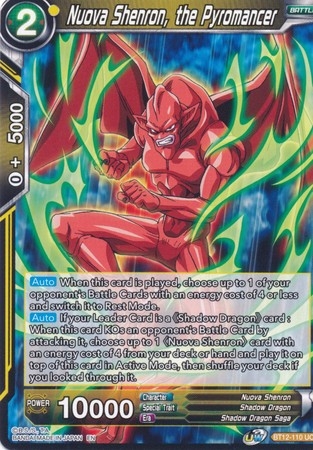 Nuova Shenron, the Pyromancer - BT12-110 - Uncommon