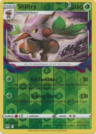 Shiftry - 013/196 - Holo Rare Reverse Holo