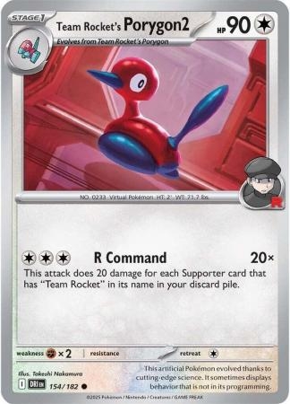 Team Rocket's Porygon2 - 154/182 - Common