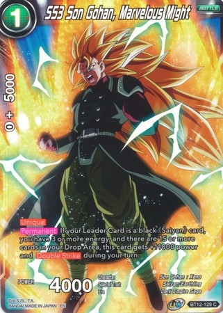 SS3 Son Gohan, Marvelous Might - BT12-129 - Common Foil