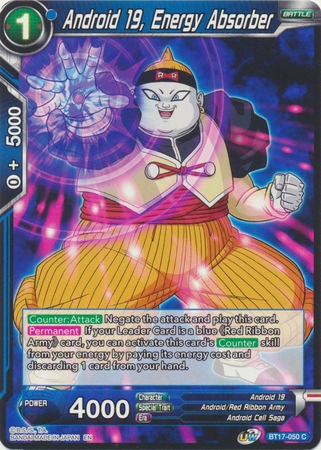 Android 19, Energy Absorber - BT17-050 - Common