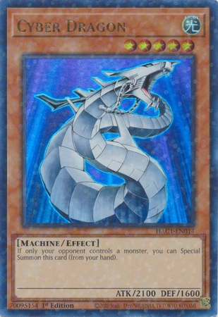 Cyber Dragon - HAC1-EN014 - Duel Terminal Ultra Rare Parallel 1st Edition