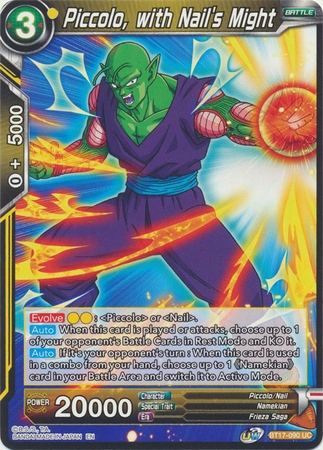 Piccolo, with Nail's Might - BT17-090 - Uncommon