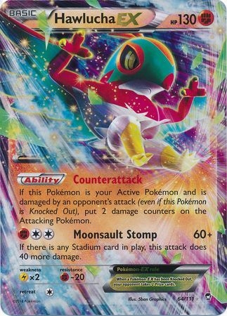 Hawlucha EX - 64/111 - Ultra Rare