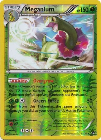 Meganium - 3/122 - Holo Rare Reverse Holo