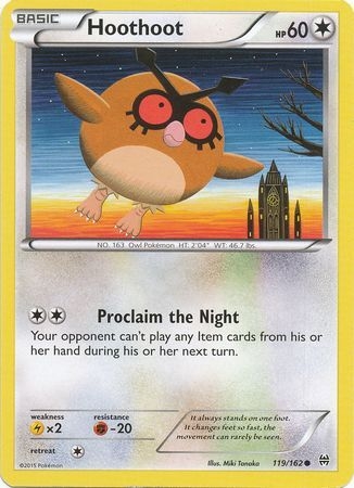 Hoothoot - 119/162 - Common