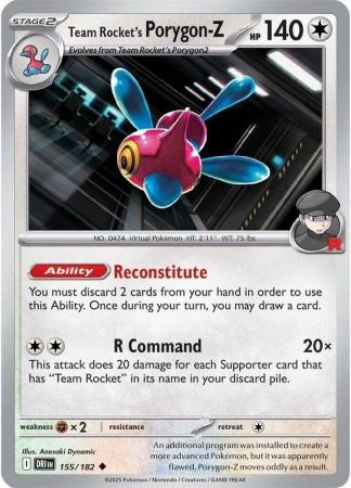 Team Rocket's Porygon-Z - 155/182 - Uncommon