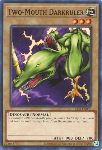 Two-Mouth Darkruler - LOB-EN030 - Common Unlimited (25th Reprint)